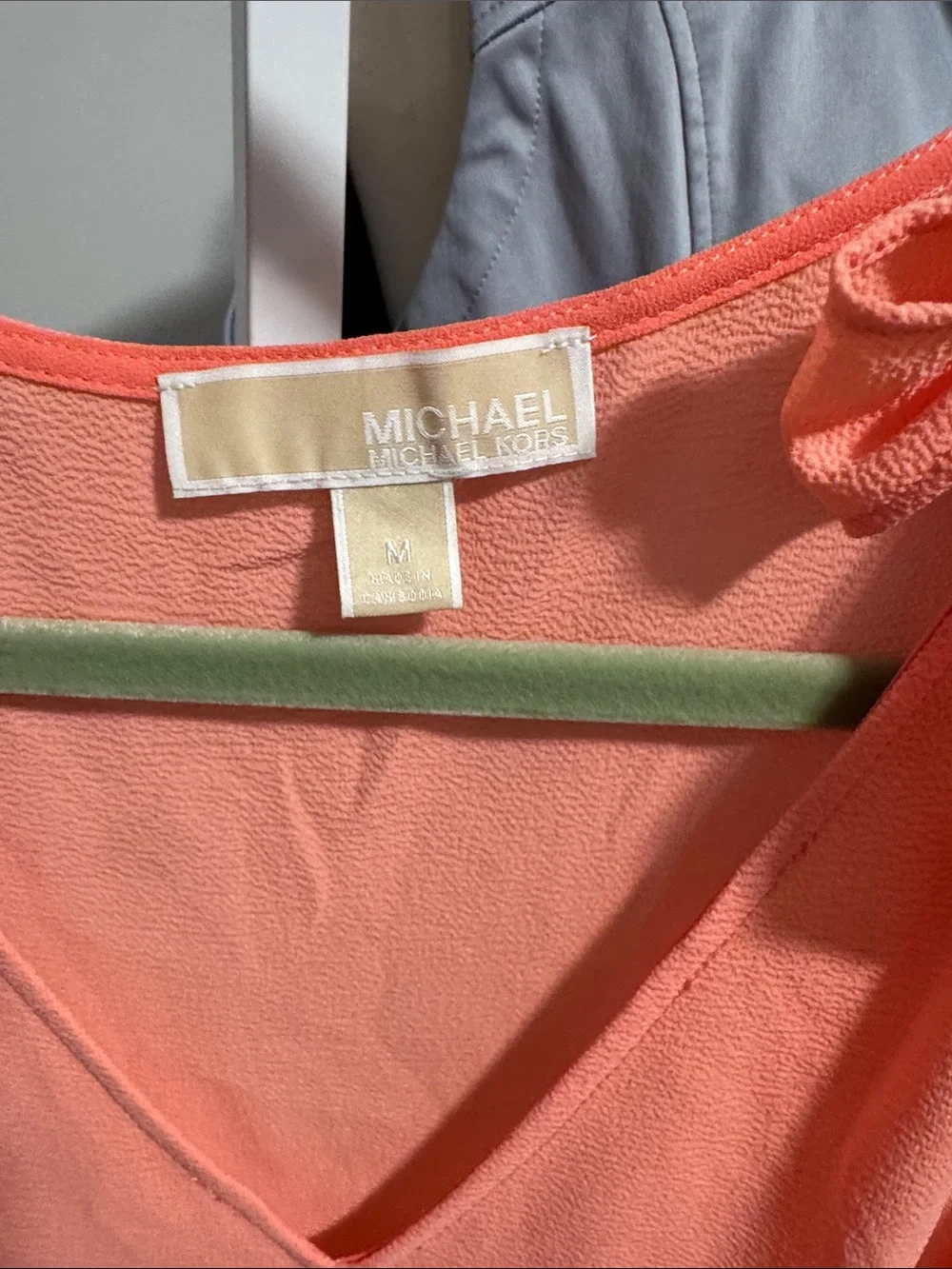 Michael Kors Coral Tie-Shoulder V-Neck Camisole 👙